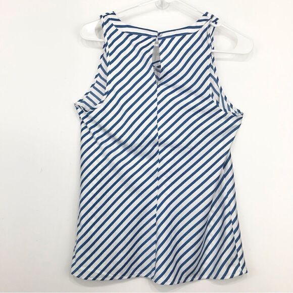 The Limited Blue Nautical Stripe Sleeveless Blouse- NEW - Picture 6 of 13